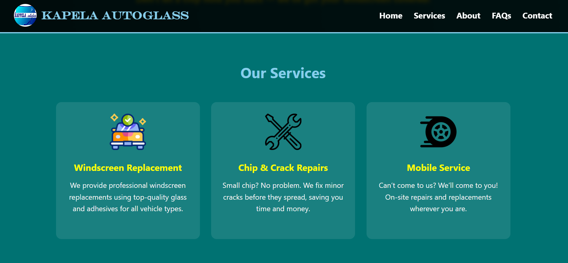 Windscreen Website